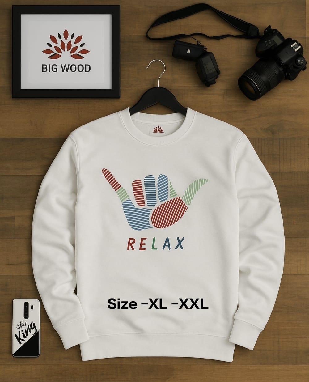 Men’s Full Sleeve Sweat T-Shirt – 100% Cotton